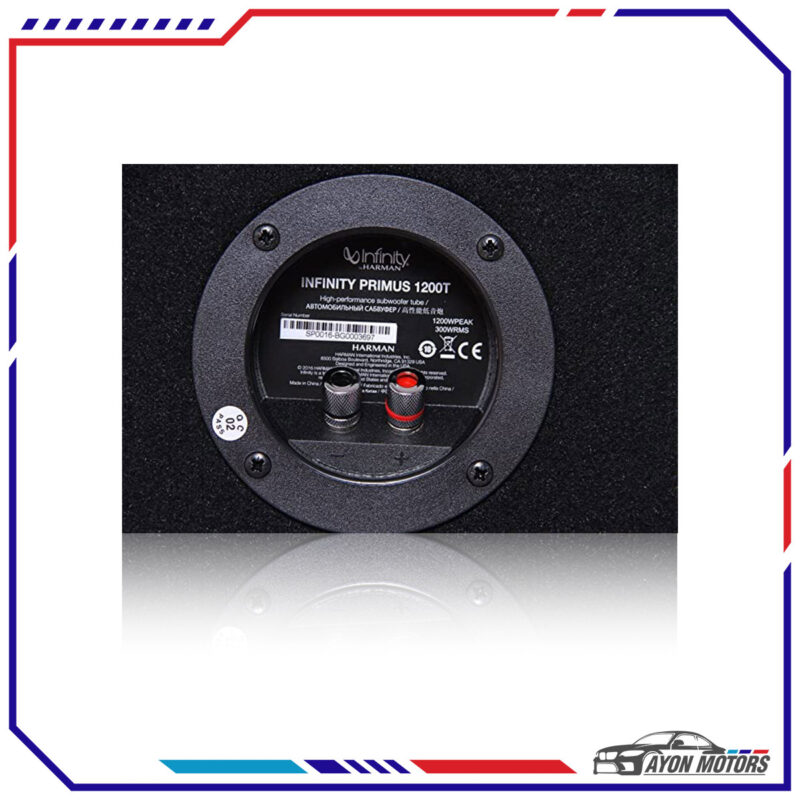 Infinity Harman Primus 1200T TubeType SubWoofer Ayon Motors