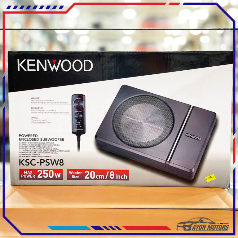 Kenwood KSCPSW8 250W Max (150W RMS) Single 8" Under Seat Powered
