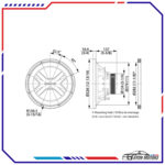 Kenwood Subwoofer KFC PS3017W 2000w Original 05 Ayon Motors