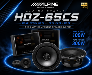 Alpine Status HDZ 65CS High Resolution Audio Certified 6.5 16.5 cm 2 Way Component Speaker System 2