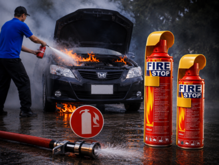 fire stop portable car fire extinguisher spray