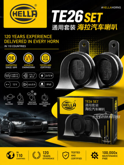 hella te26 twin tone car horn set