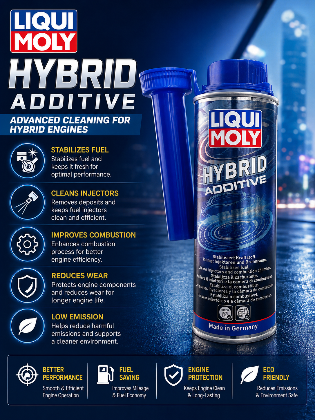 liqui moly hybrid additive 250ml liqui moly hybrid additive advanced cleaning made in germany