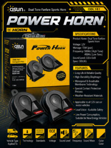 osun odl161 compact plus dual tone sports horn
