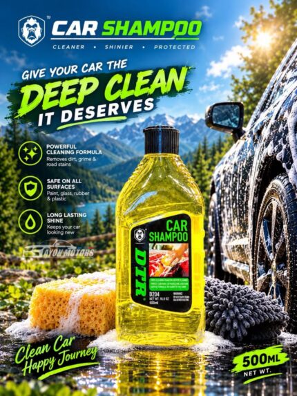 dtr car shampoo 500ml d204 bottle poster