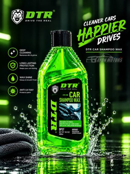 dtr car shampoo wax 500ml dp37 bottle poster