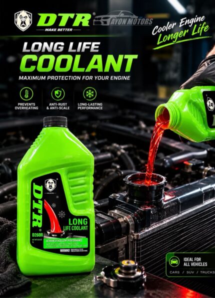 dtr long life coolant red 1l d260r poster ayon motors