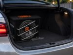 jbl club 10 inch active subwoofer installed car trunk boot view.jpg