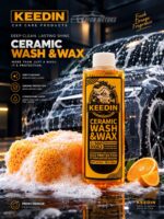 keedin ceramic wash and wax 500ml fresh orange fragrance