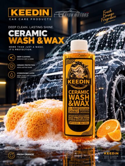 keedin ceramic wash and wax 500ml fresh orange fragrance