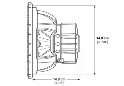 kicker comp c12 dimensions schematic diagram
