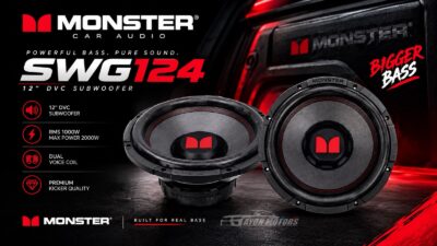 monster swg124 12 inch dvc subwoofer poster ayon motors