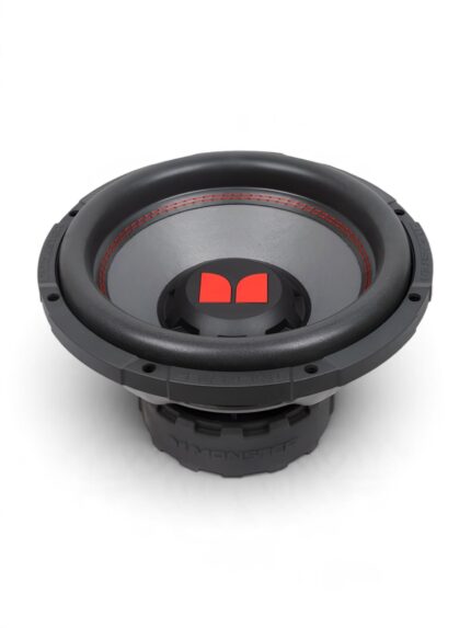 monster swg124 12 inch subwoofer side perspective view