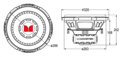 monster swg124 dimensions schematic diagram