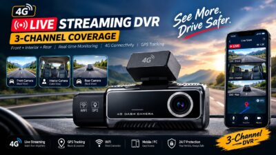 smart 4g live streaming dvr 3 channel recorder poster ayon motors