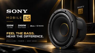 sony mobile es xs w124es 2000w subwoofer poster